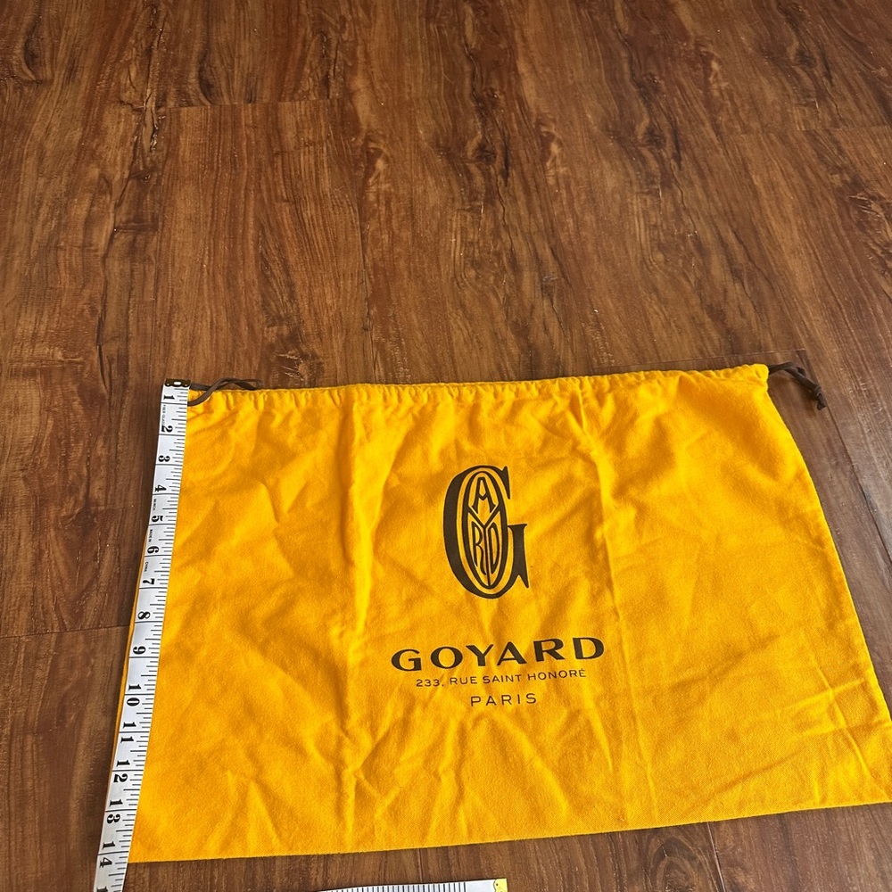 Goyard Bright Yellow Logo Dust Bag